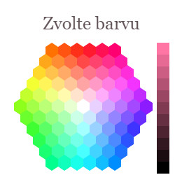 ukázka výběru barvy